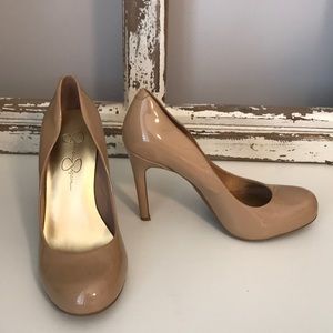 Jessica Simpson Nude Rounded Heel